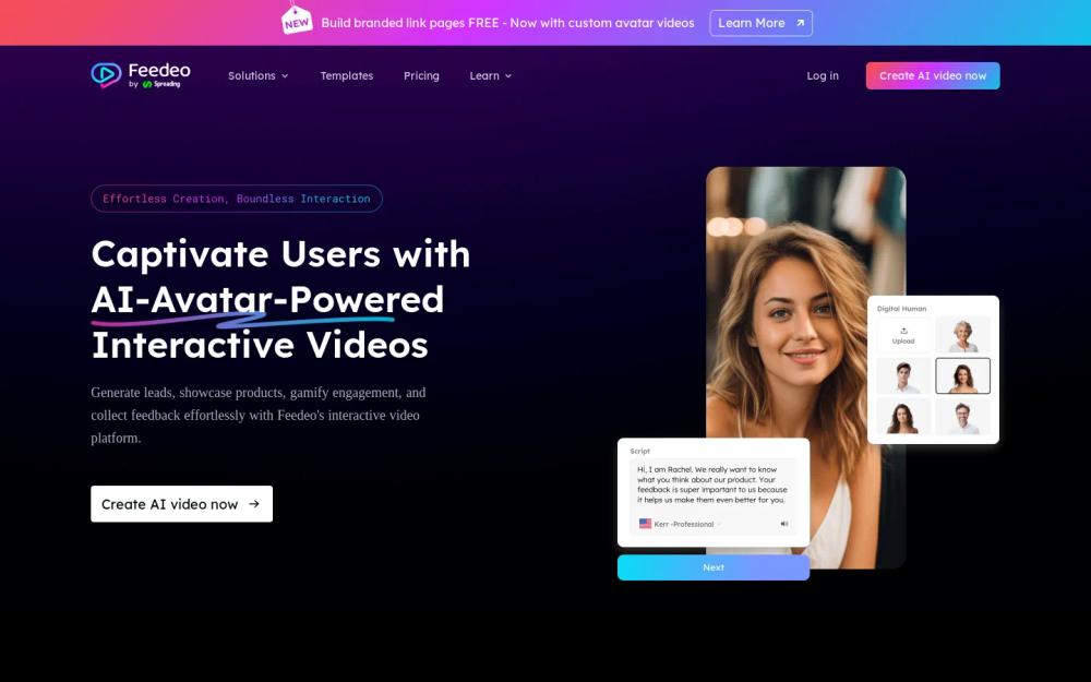 Feedeo website screenshot Feedeo website screenshot