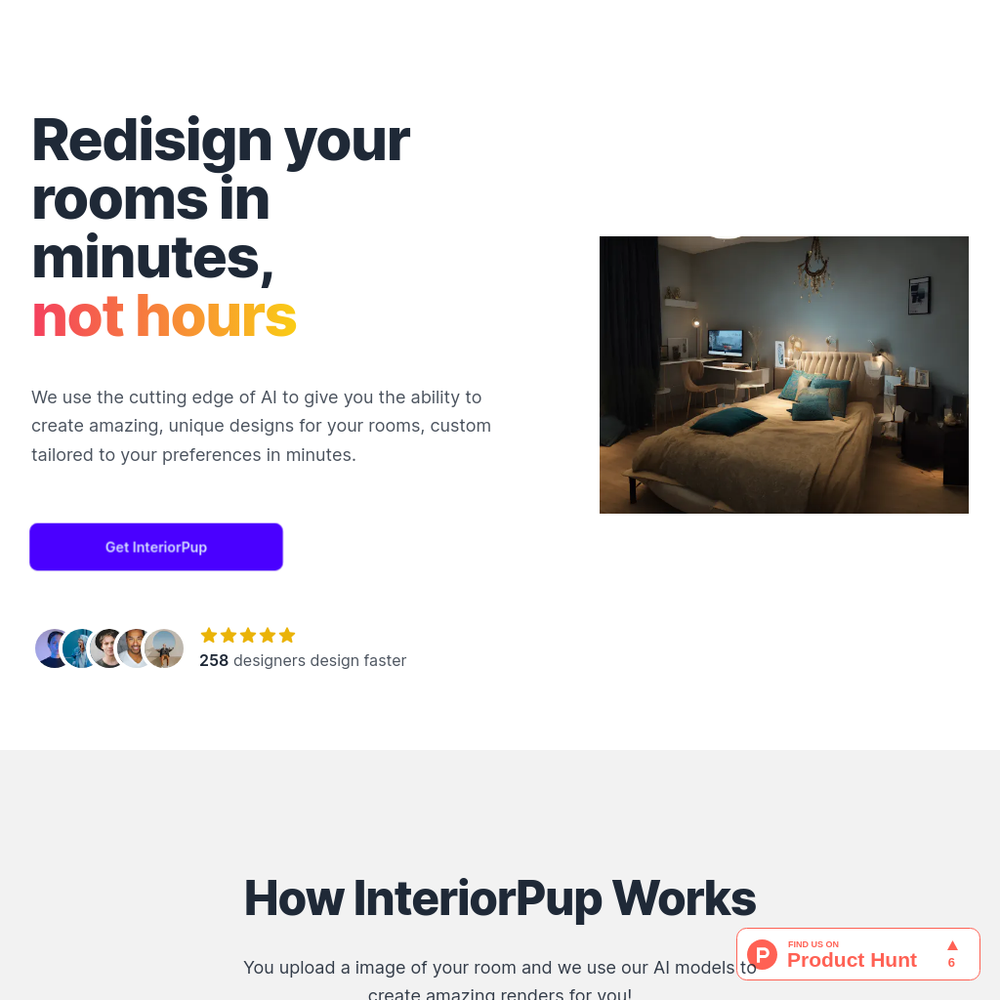 InteriorPup website screenshot InteriorPup website screenshot