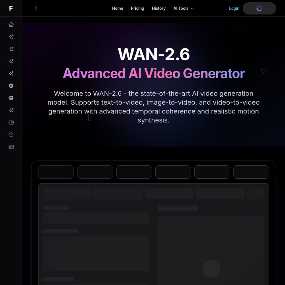 WAN-2.6 website screenshot WAN-2.6 website screenshot