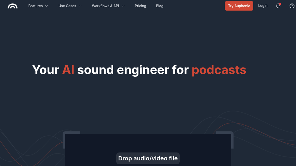 Auphonic website screenshot Auphonic website screenshot