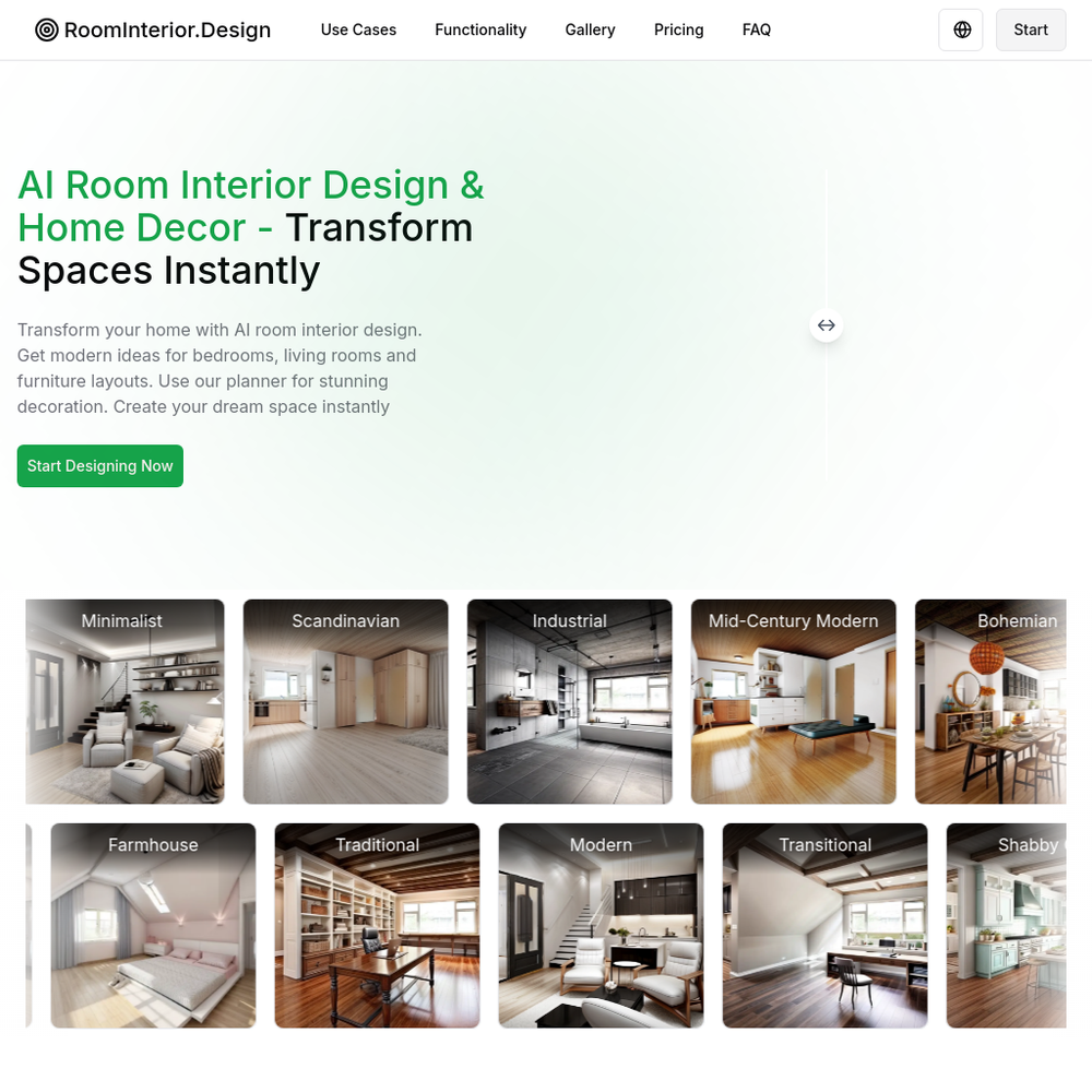 RoomInterior website screenshot RoomInterior website screenshot