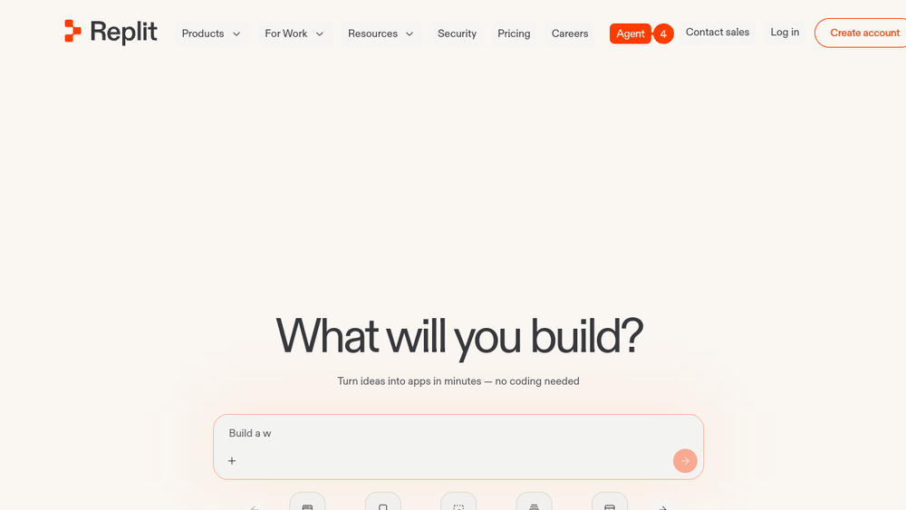 Replit website screenshot Replit website screenshot