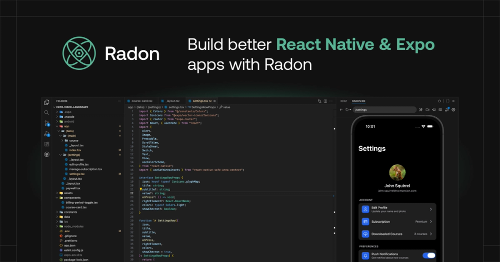 Screenshot of Radon IDE Screenshot of Radon IDE