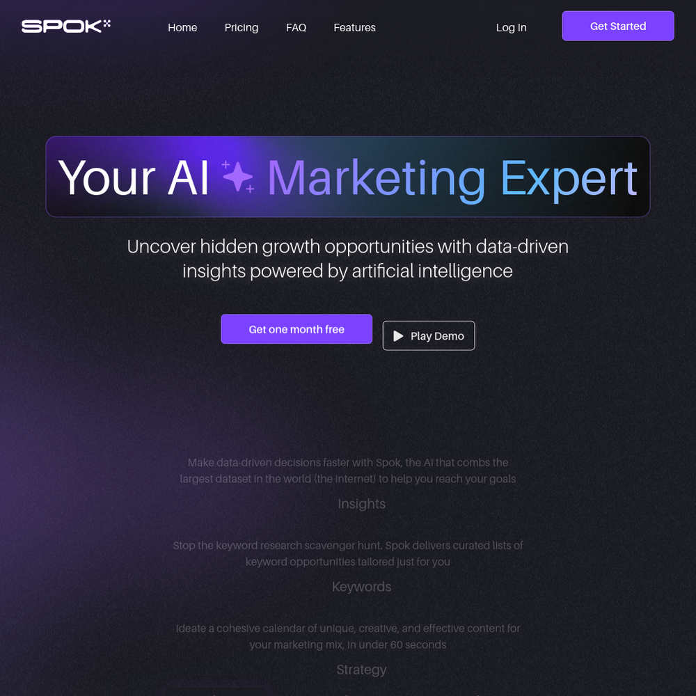 Spok website screenshot Spok website screenshot