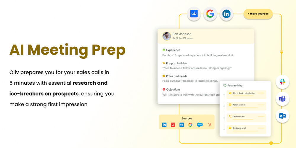 Oliv: The Next-Gen AI Sales Assistant website screenshot Oliv: The Next-Gen AI Sales Assistant website screenshot