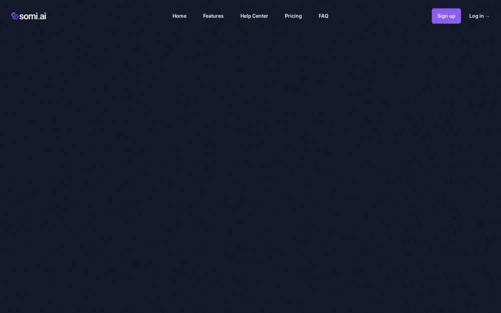 Somi website screenshot Somi website screenshot