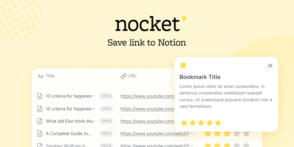 Nocket website screenshot Nocket website screenshot