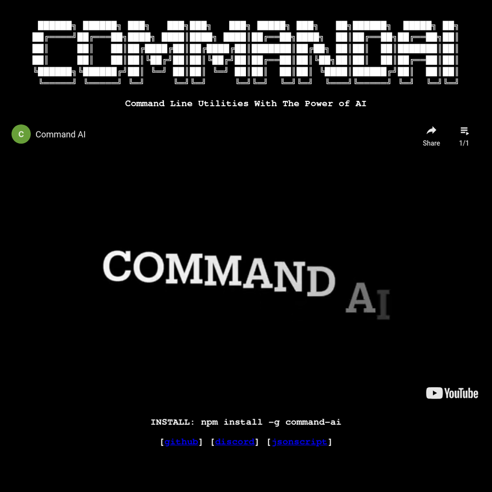 CommandAI website screenshot CommandAI website screenshot