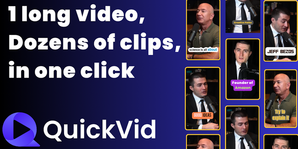 QuickVid Autopilot website screenshot QuickVid Autopilot website screenshot