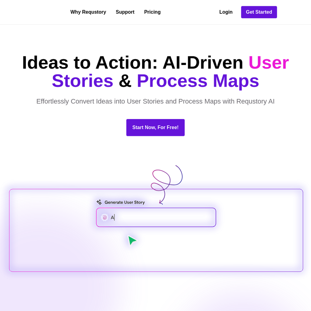 Requstory website screenshot Requstory website screenshot