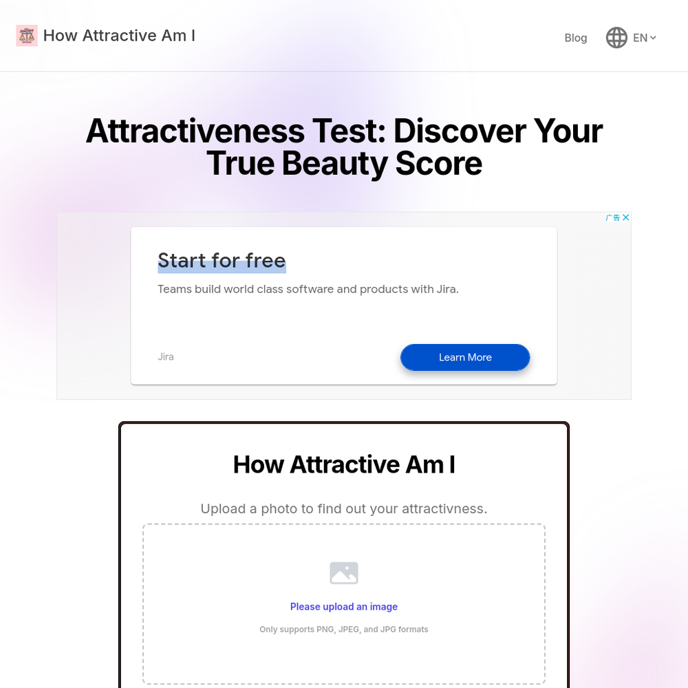How Attractive Am I website screenshot How Attractive Am I website screenshot