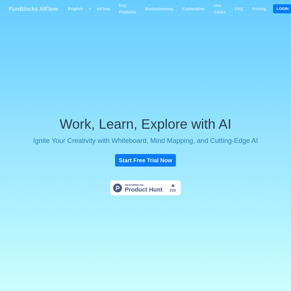 FunBlocks AIFlow website screenshot FunBlocks AIFlow website screenshot