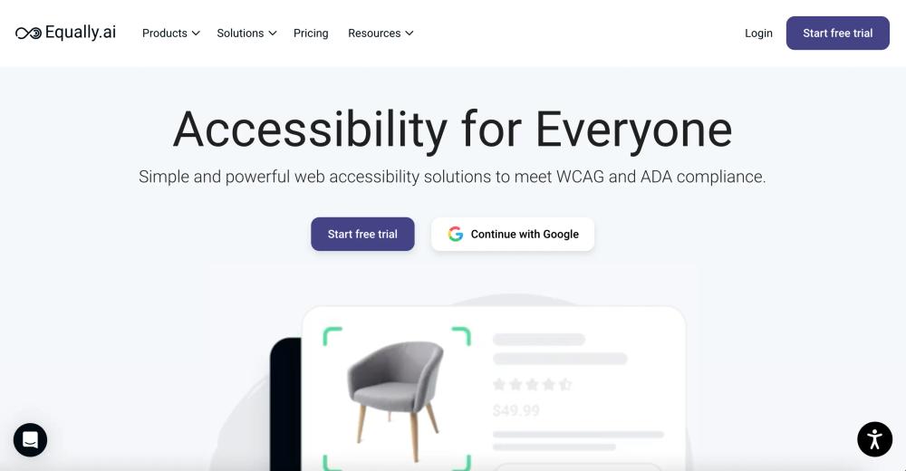 Equally.ai website screenshot Equally.ai website screenshot