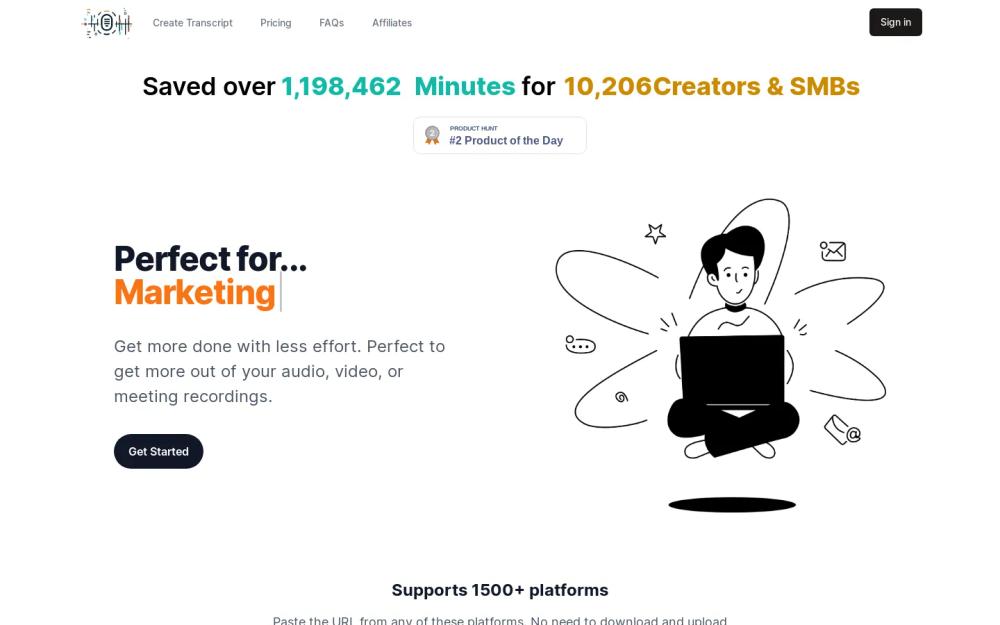 Transcript LOL website screenshot Transcript LOL website screenshot