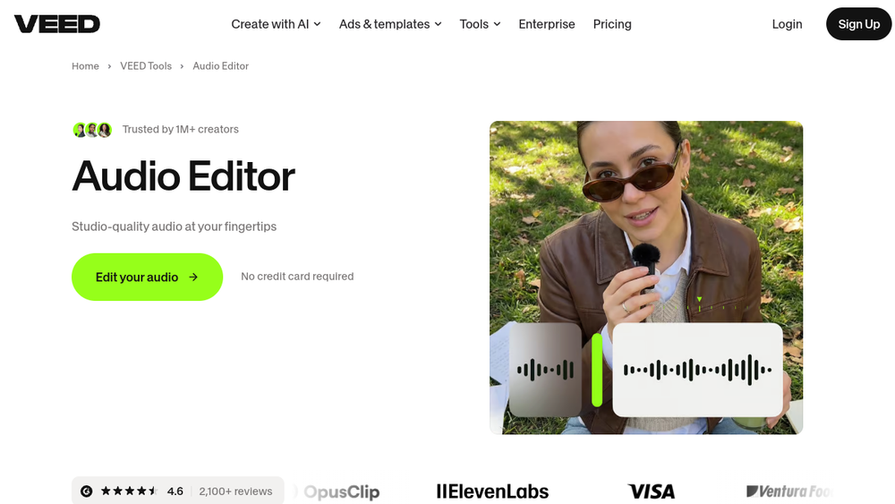 VEED website screenshot VEED website screenshot