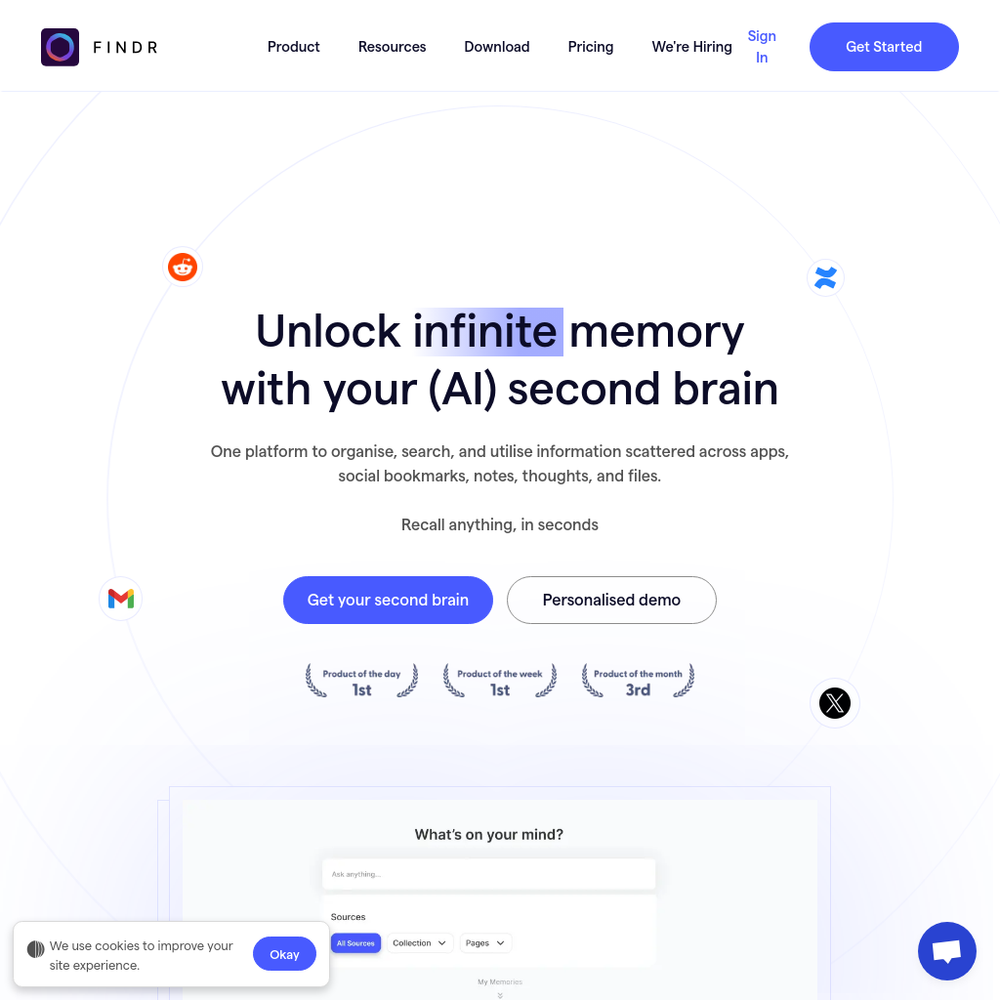 Findr AI website screenshot Findr AI website screenshot