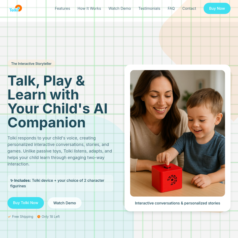 Tolki website screenshot Tolki website screenshot