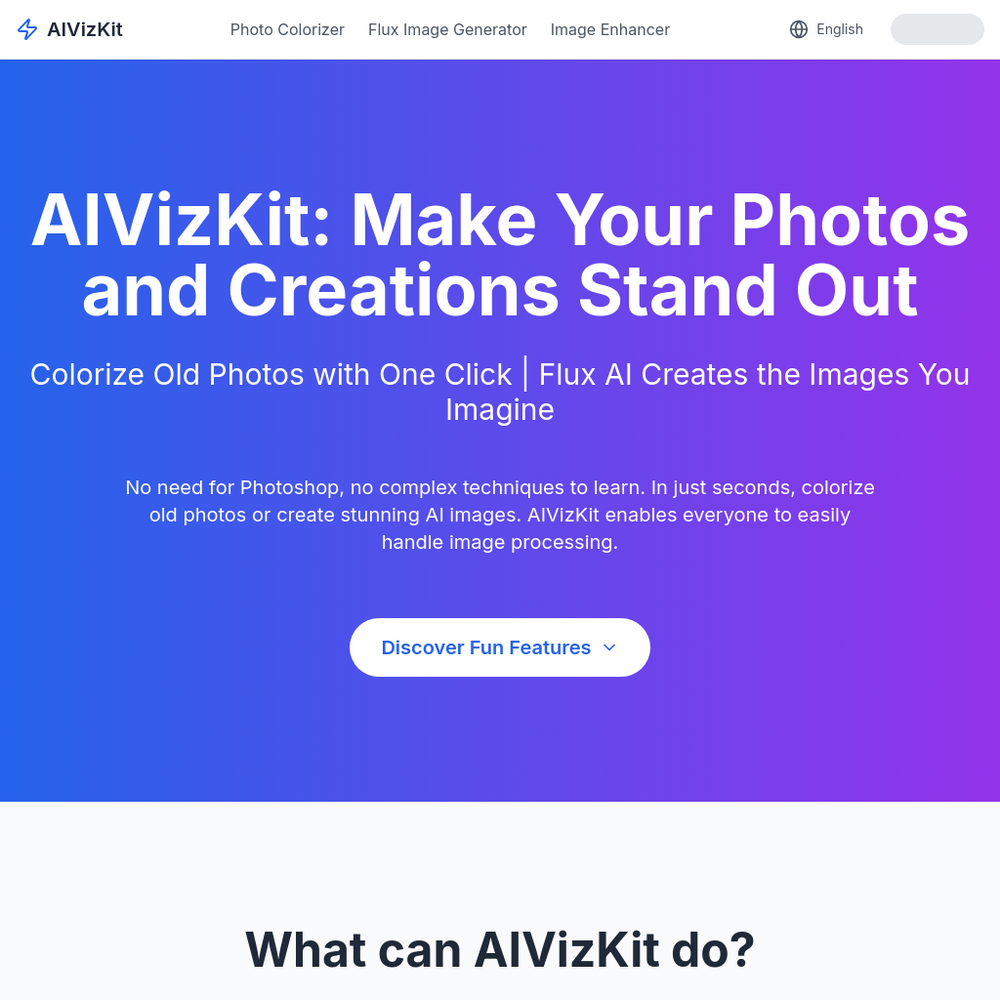 AIVizKit website screenshot AIVizKit website screenshot
