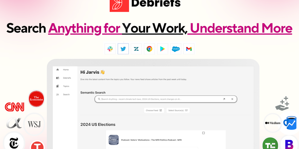 Debriefs website screenshot Debriefs website screenshot