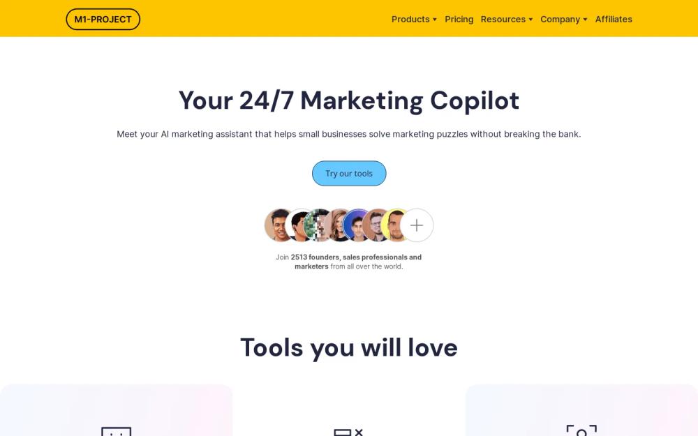 M1-Project website screenshot M1-Project website screenshot