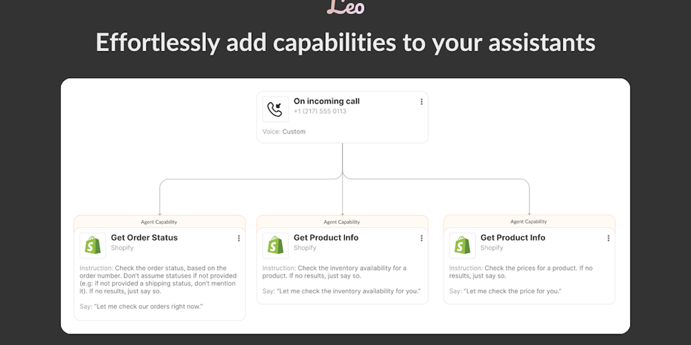 Leo website screenshot Leo website screenshot