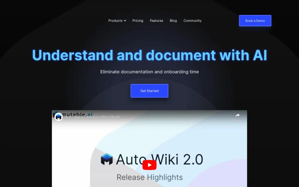 Mutable.ai website screenshot Mutable.ai website screenshot