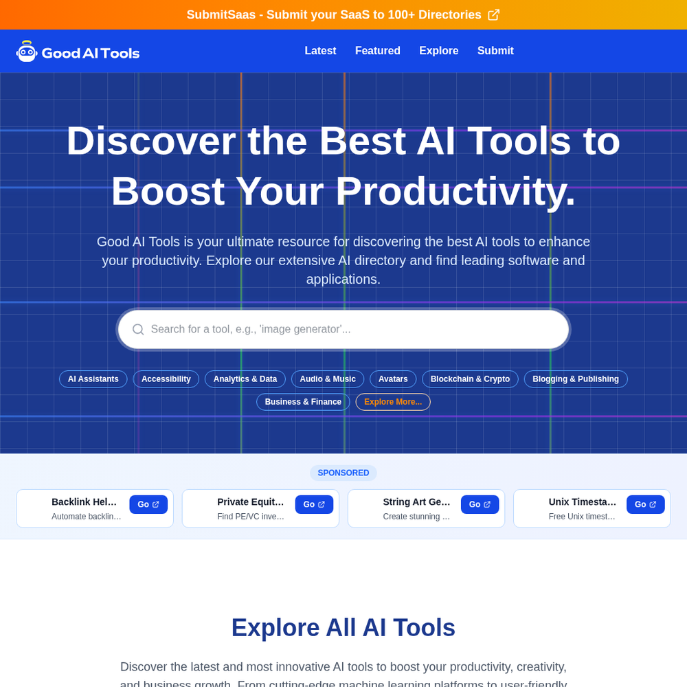 Good AI website screenshot Good AI website screenshot