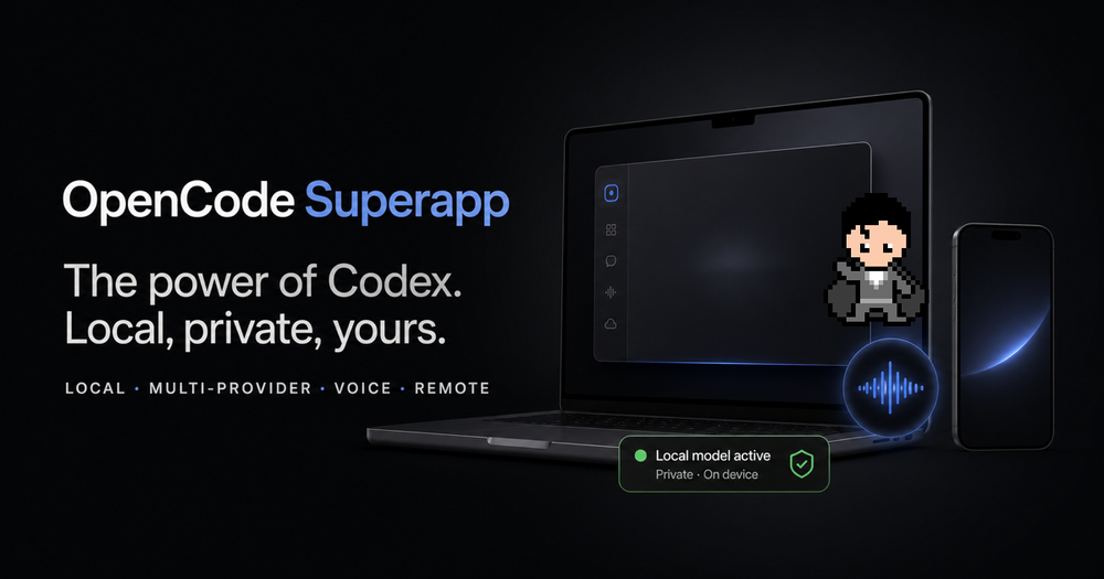Screenshot of OpenCode Superapp Screenshot of OpenCode Superapp