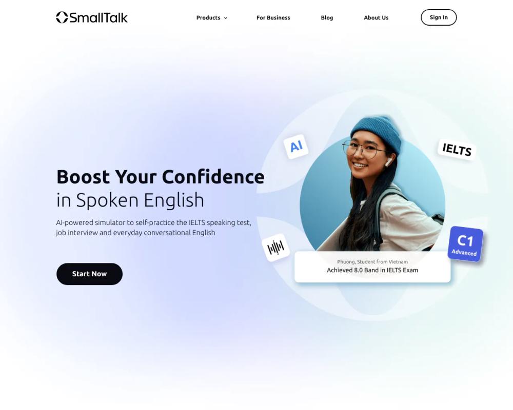 SmallTalk2.me website screenshot SmallTalk2.me website screenshot