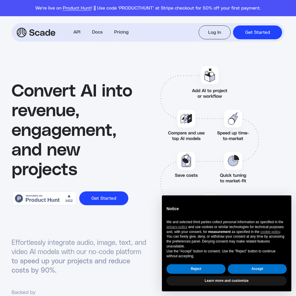 Scade.pro website screenshot Scade.pro website screenshot