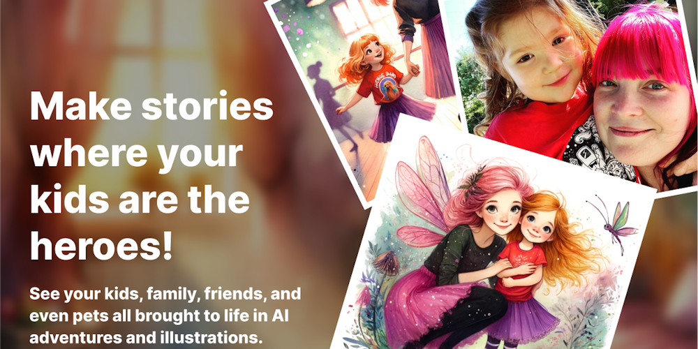 Magic Bookshelf - AI Stories website screenshot Magic Bookshelf - AI Stories website screenshot