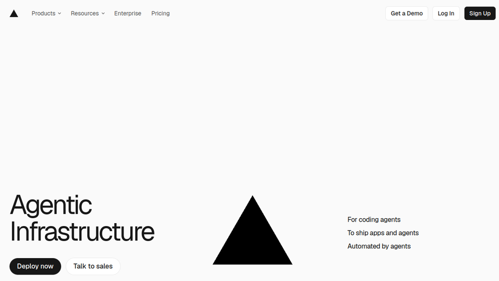 Vercel website screenshot Vercel website screenshot