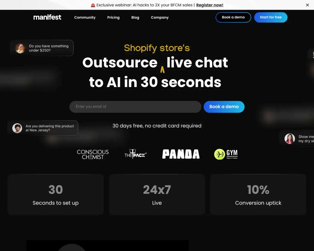 manifest website screenshot manifest website screenshot