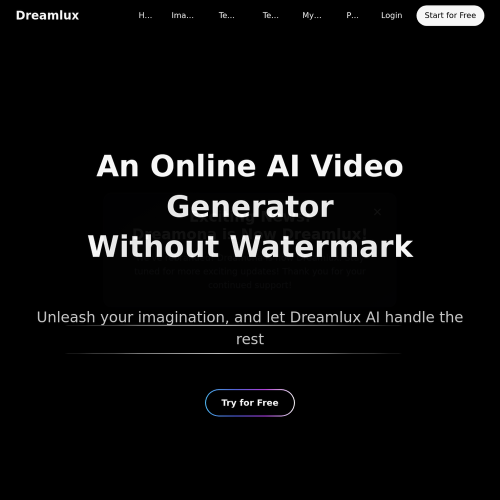 Dreamlux website screenshot Dreamlux website screenshot