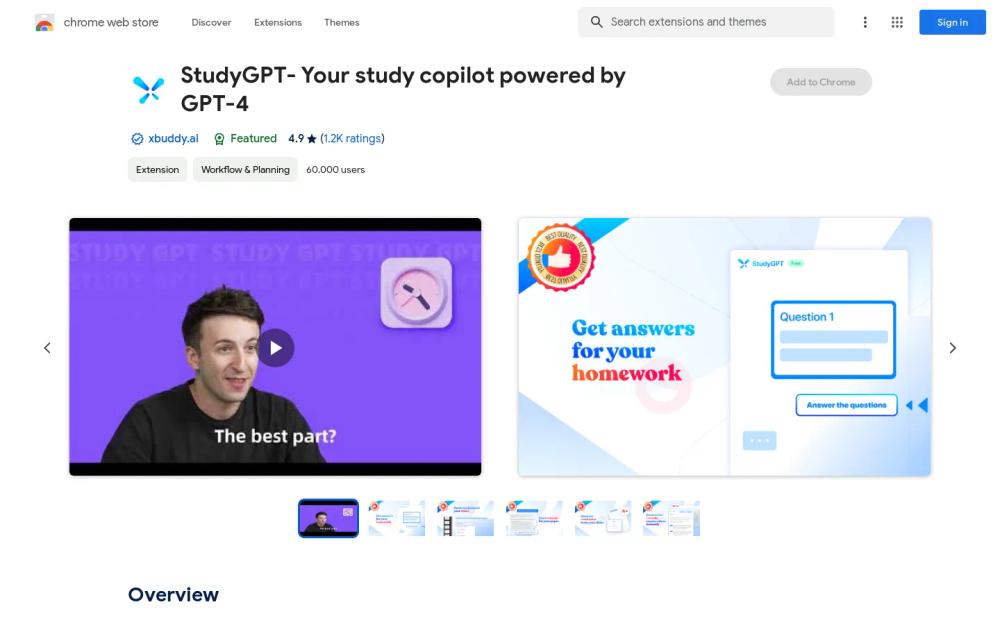StudyGPT website screenshot StudyGPT website screenshot