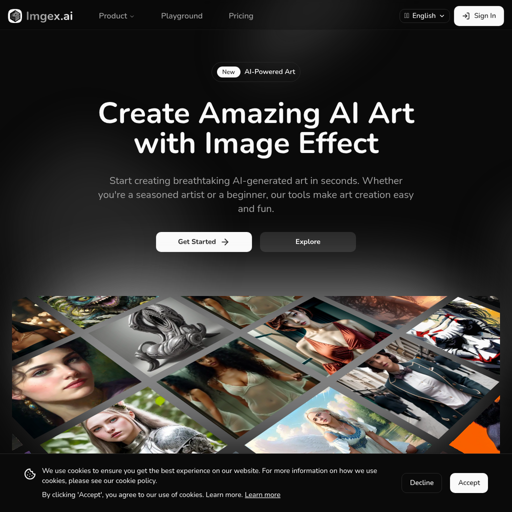 ImageFX website screenshot ImageFX website screenshot