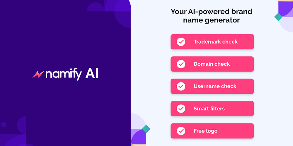 Namify website screenshot Namify website screenshot