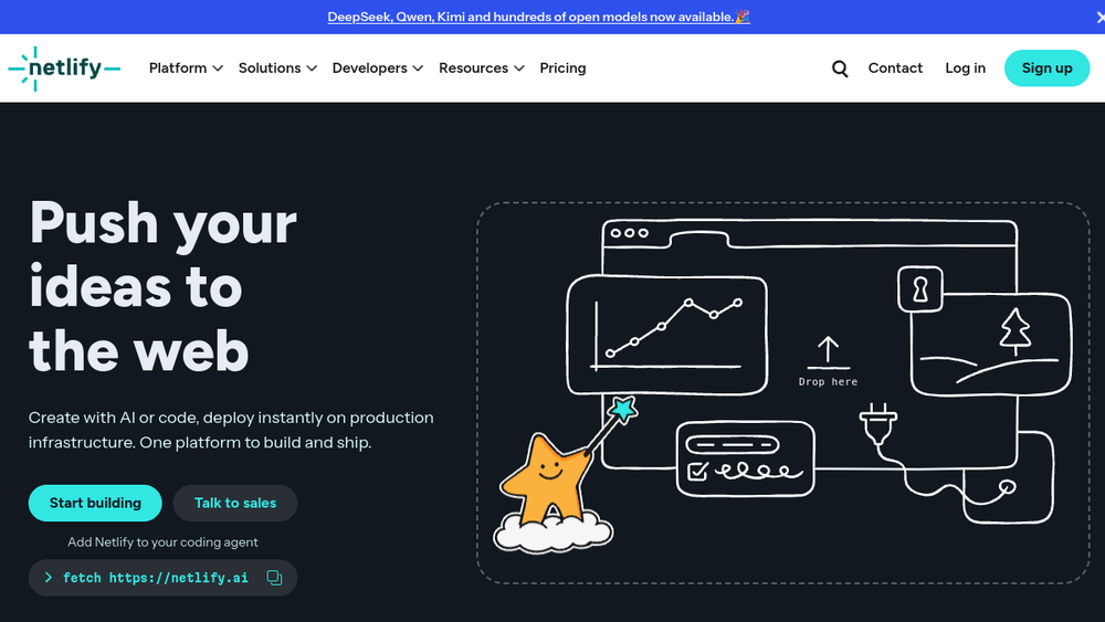 Netlify website screenshot Netlify website screenshot