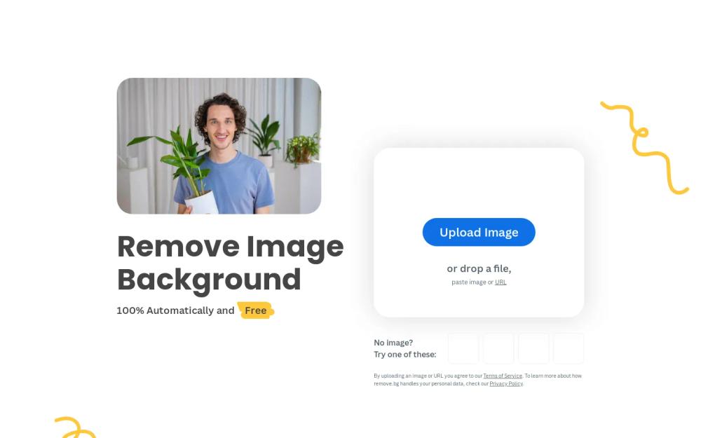 Remove.bg website screenshot Remove.bg website screenshot