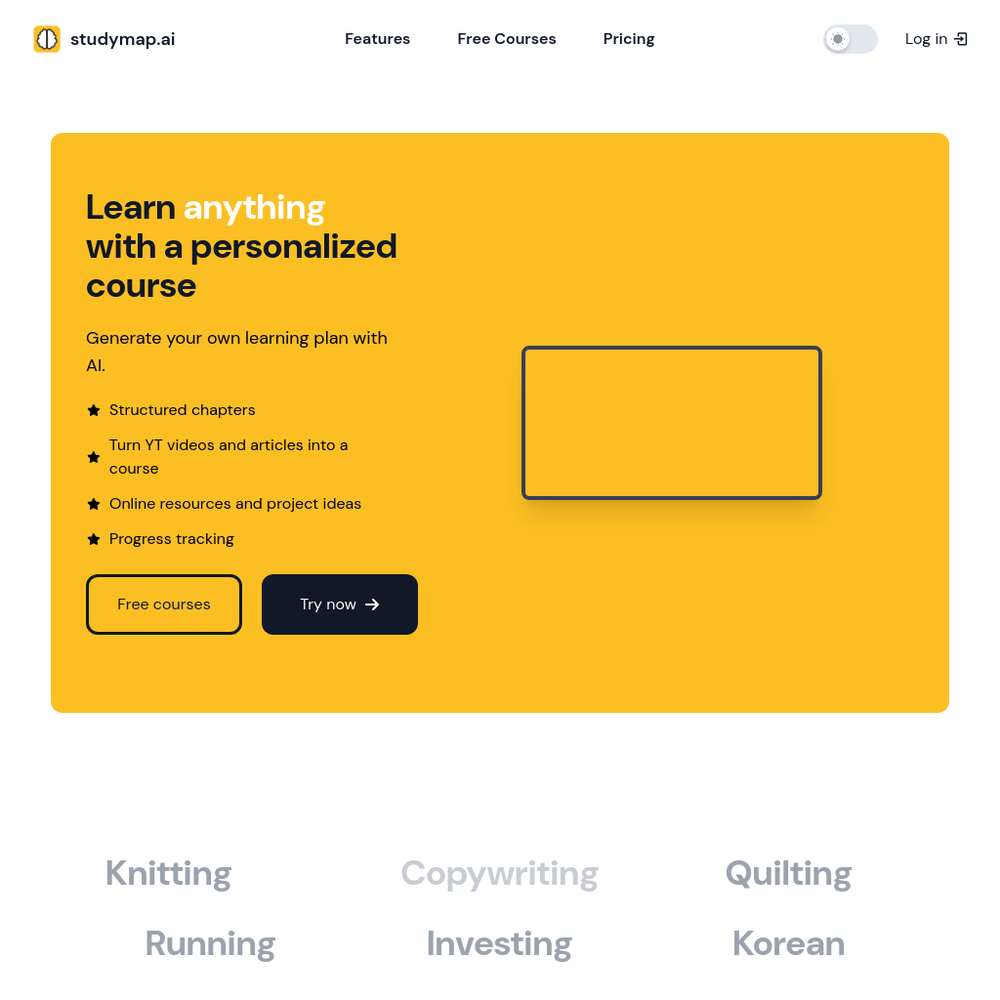studymap.ai website screenshot studymap.ai website screenshot