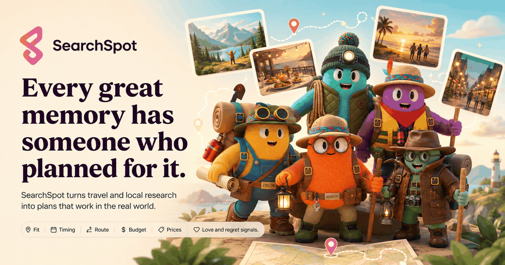 Screenshot of SearchSpot AI Travel Planner Screenshot of SearchSpot AI Travel Planner