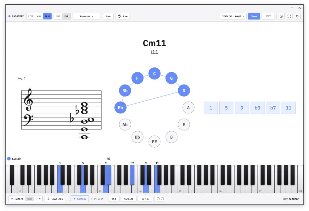 Screenshot of ChordViz Screenshot of ChordViz