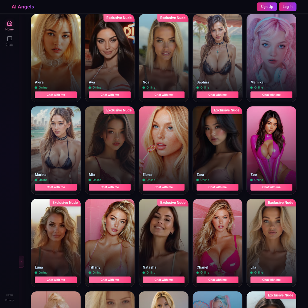 AI Angels website screenshot AI Angels website screenshot