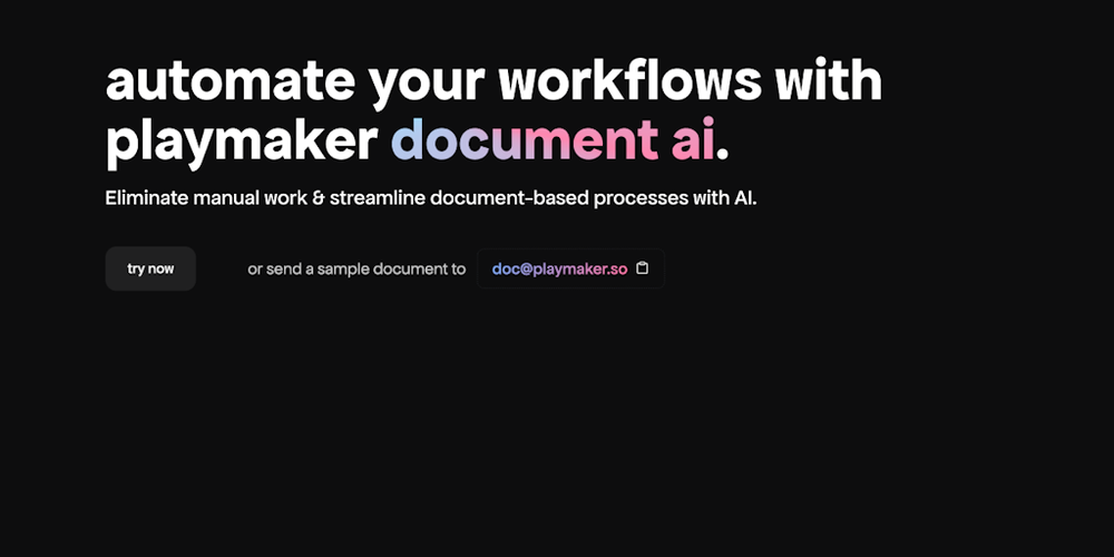 Document AI website screenshot Document AI website screenshot