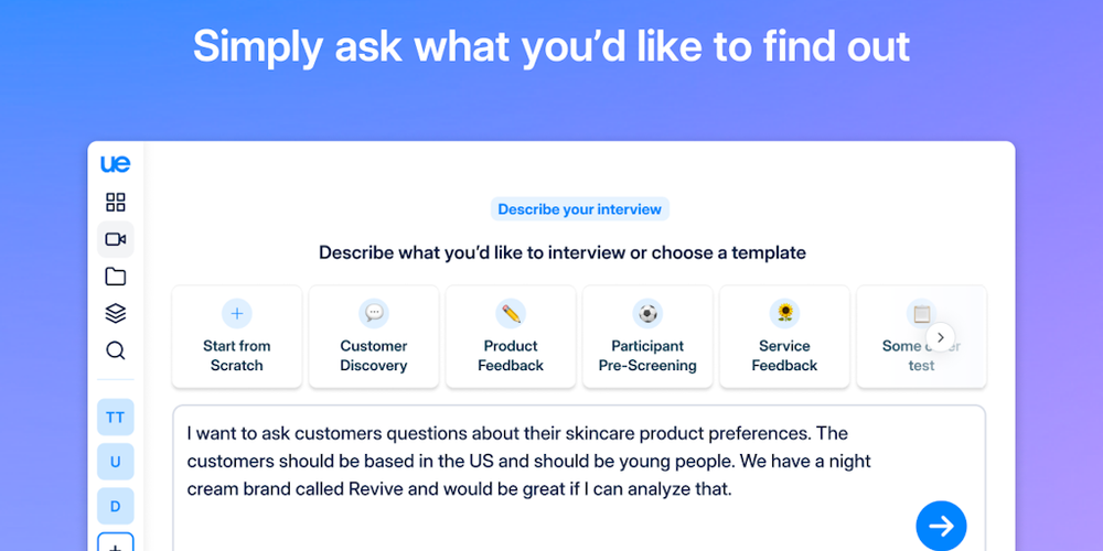User Evaluation website screenshot User Evaluation website screenshot