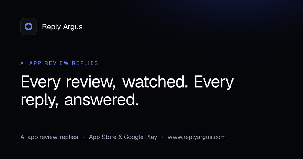 Screenshot of Reply Argus Screenshot of Reply Argus