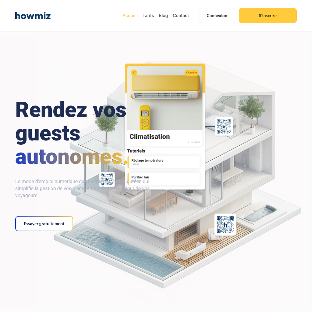 Howmiz website screenshot Howmiz website screenshot