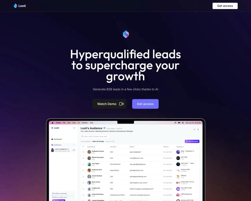 Looti website screenshot Looti website screenshot