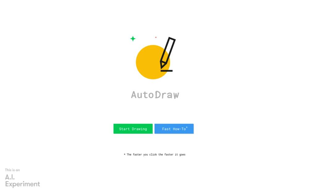 Auto Draw website screenshot Auto Draw website screenshot
