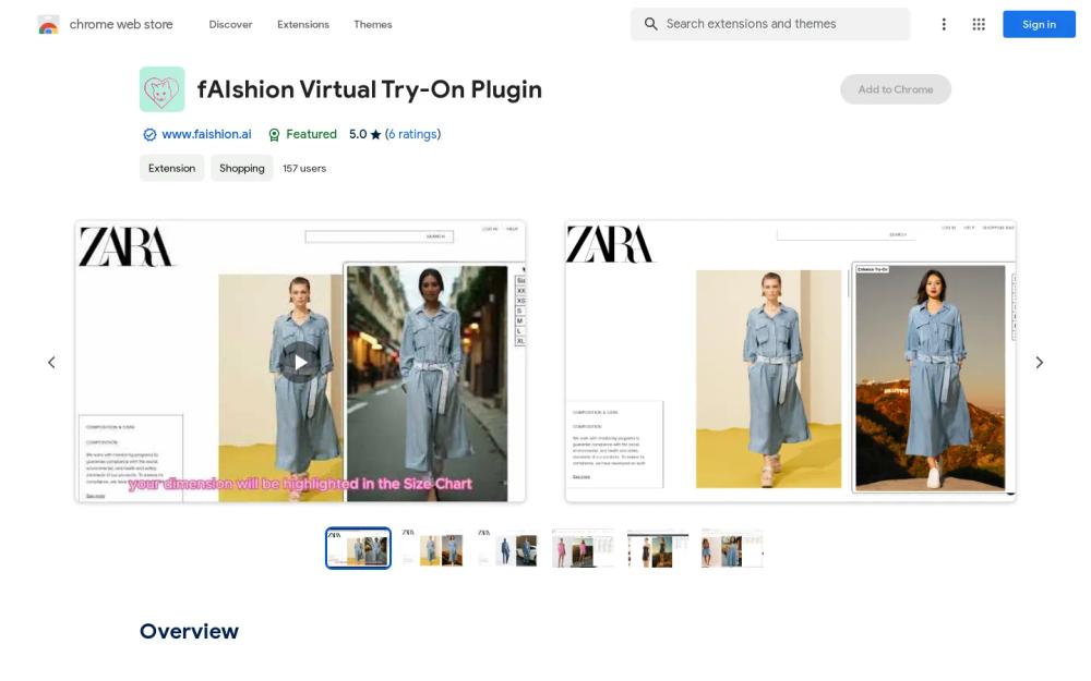 fAIshion website screenshot fAIshion website screenshot